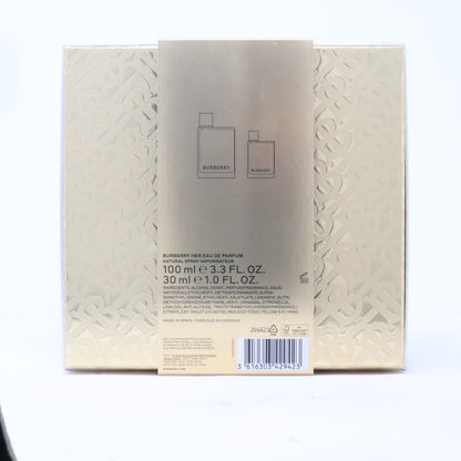 Burberry Her Eau De Parfum 2-Pcs Gift Set  / New With Box