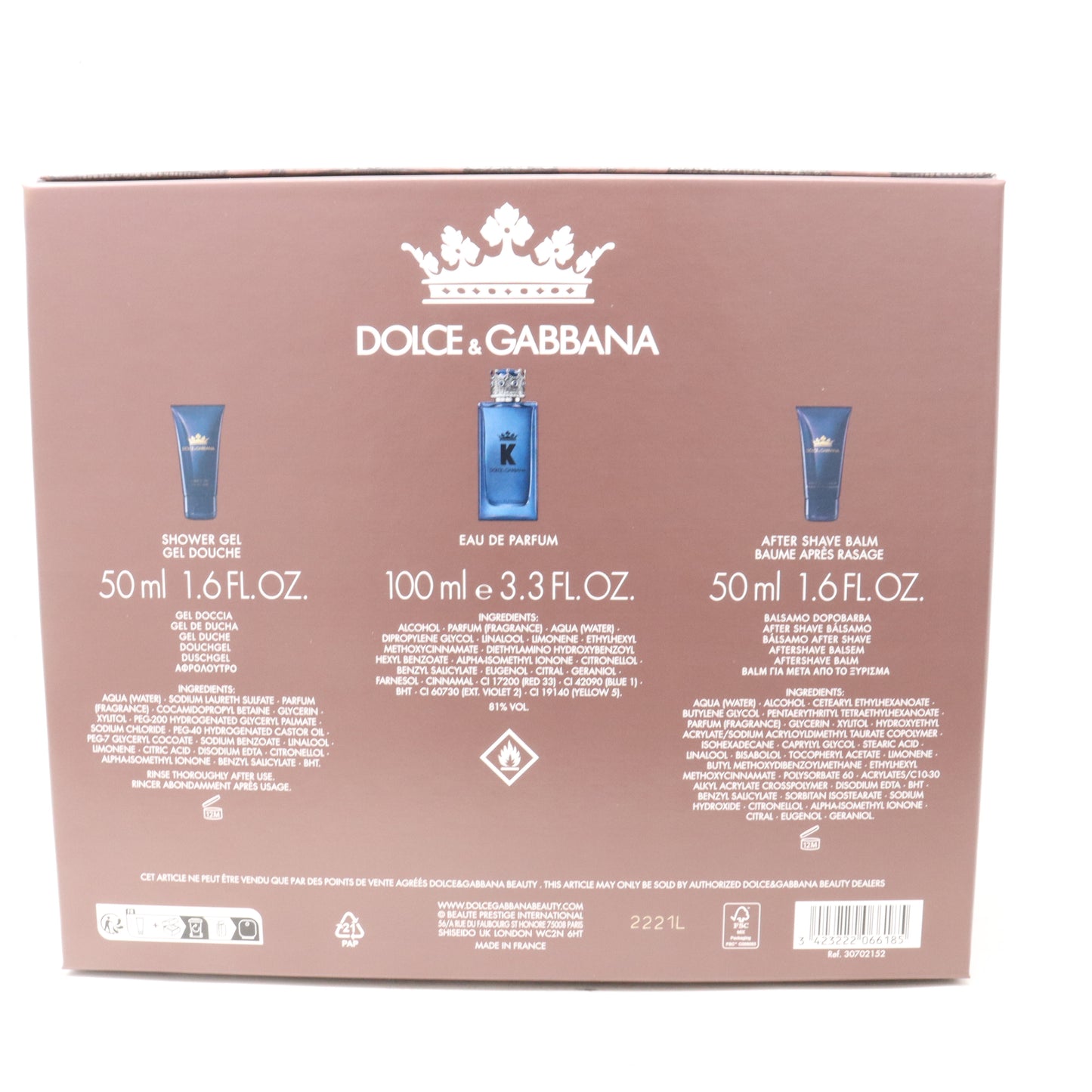 Dolce & Gabbana King Eau De Parfum 3-Pcs Set  / New With Box