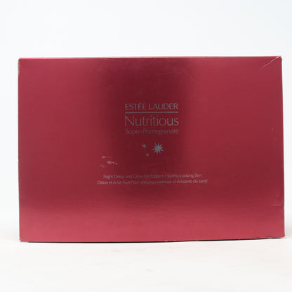 Estee Lauder Nutritious Super-Pomegranate Night Detox & Glow Set  / New With Box