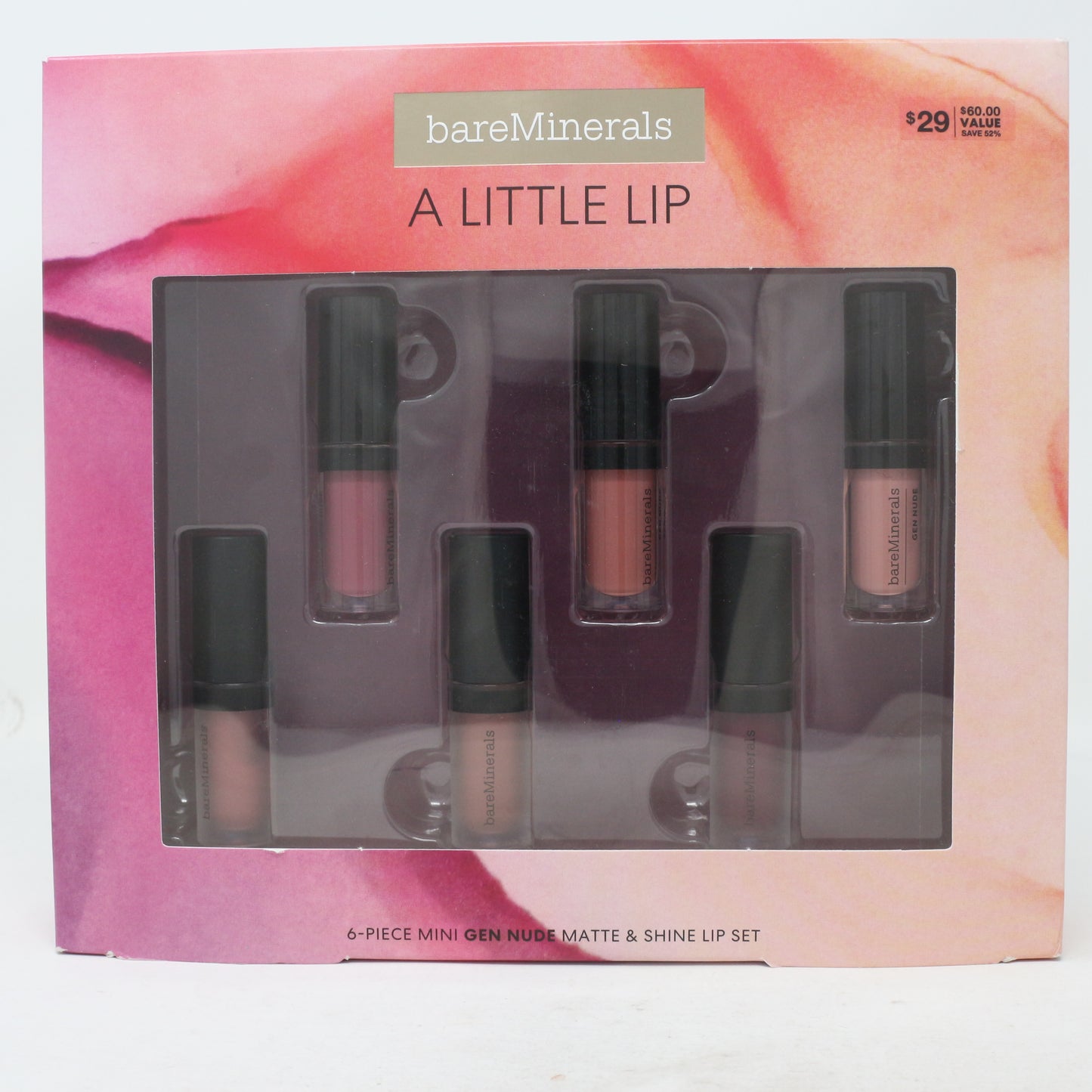 A Little Lip 6- Piece Mini Gen Nude Matte & Shine Lip Set