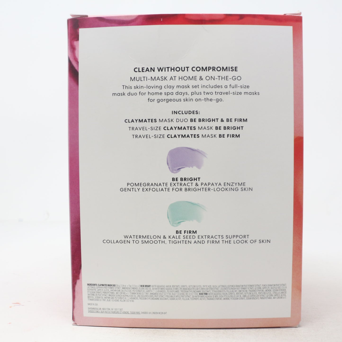 Bareminerals Love To Mask Be Bright & Be Firm Mask 3-Pcs Set  / New With Box