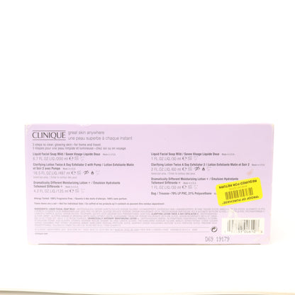 Clinique Great Skin Anywhere 6 Pcs Set For Dry Skin  / New With Box