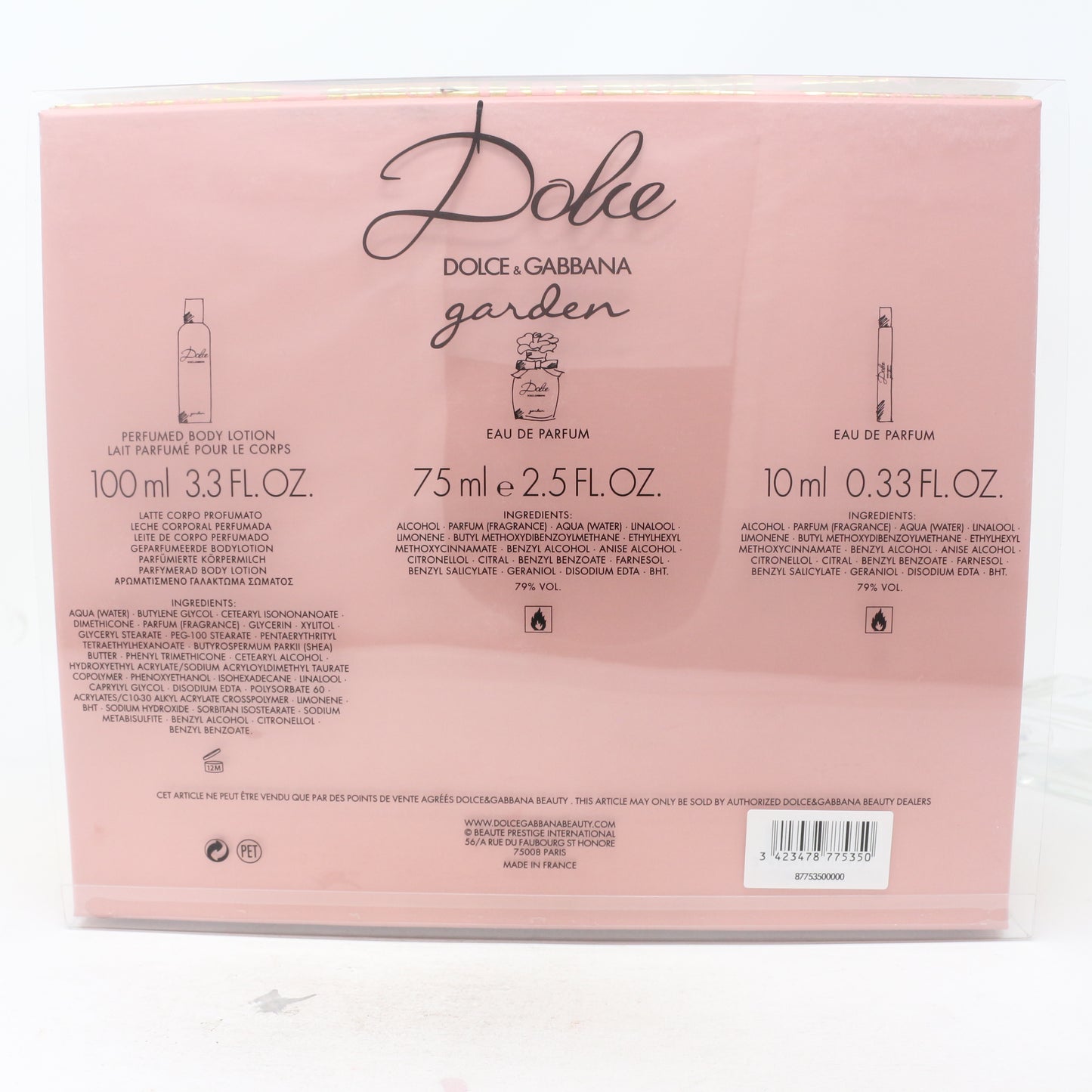 Dolce & Gabbana Dolce Garden Eau De Parfum 3 Pcs Set  / New With Box