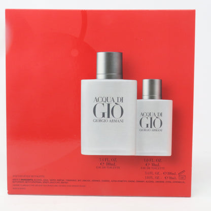 Giorgio Armani Acqua Di Gio Eau De Toilette 2-Pcs Set  / New With Box