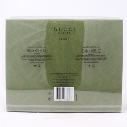 Gucci Guilty Black Eau De Toilette 2 Pcs Gift Set  / New With Box