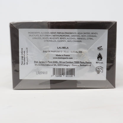 Lalibela by Memo Paris Eau De Parfum 2.5oz/75ml Spray New With Box