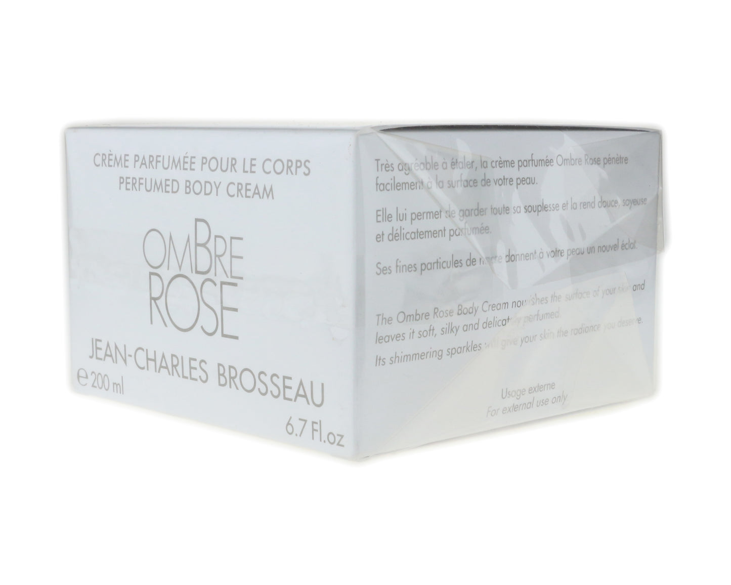 Jean Charles Brosseau 'Ombre Rose' Perfumed Body Cream 6.7oz/200ml New In Box