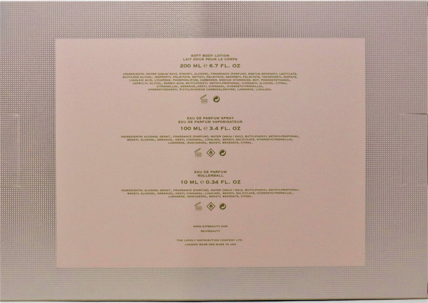 Sarah Jessica Parker Lovely Eau De Parfum 3-Pcs Set  / New With Box