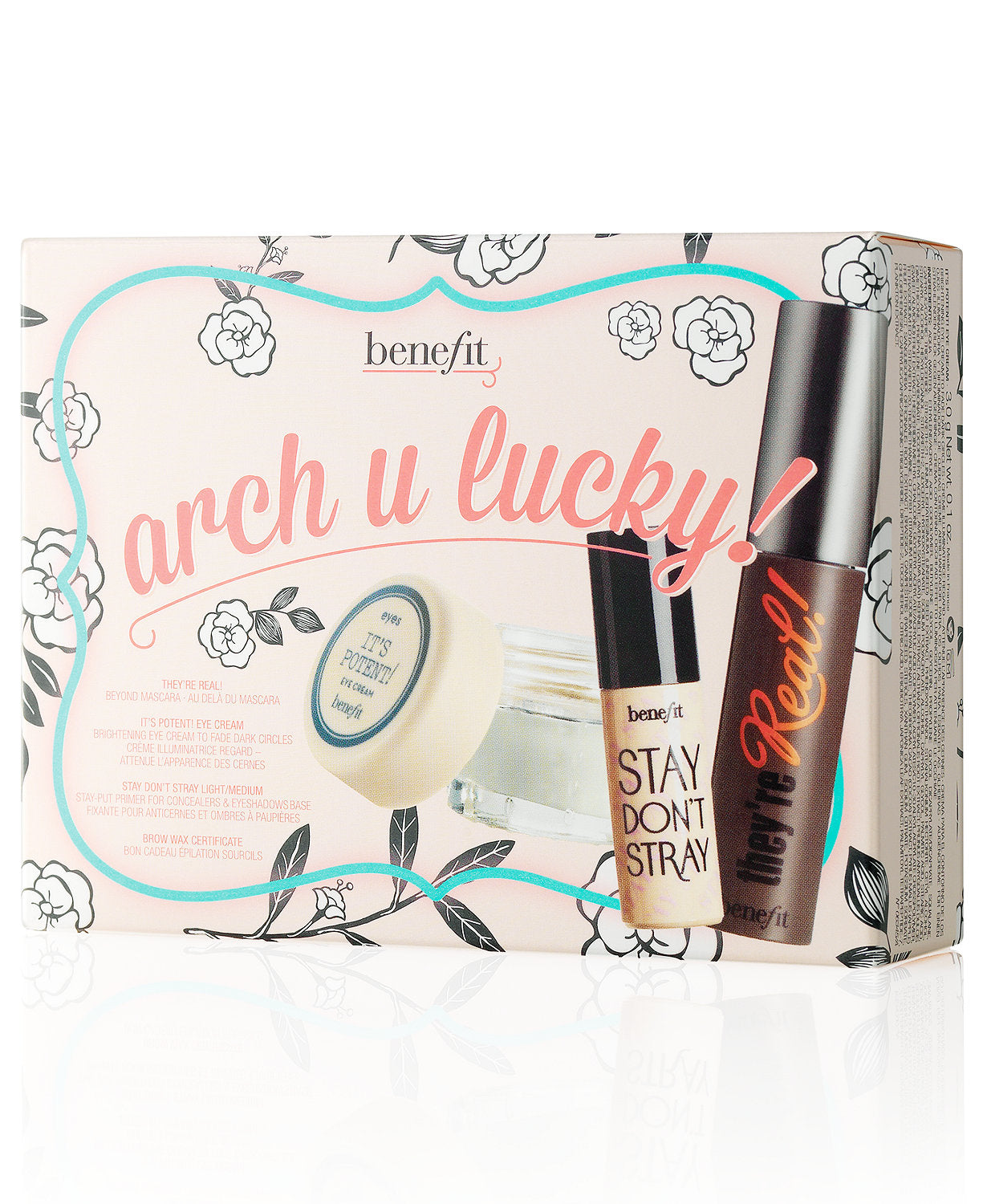 Benefit Arch u Lucky! Eye & Brow Set With Brow Wax New In Box