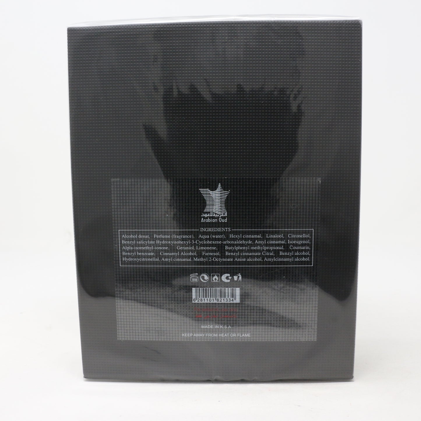 Solid Black by Arabian Oud Eau De Parfum 2.5oz/75ml Spray New With Box