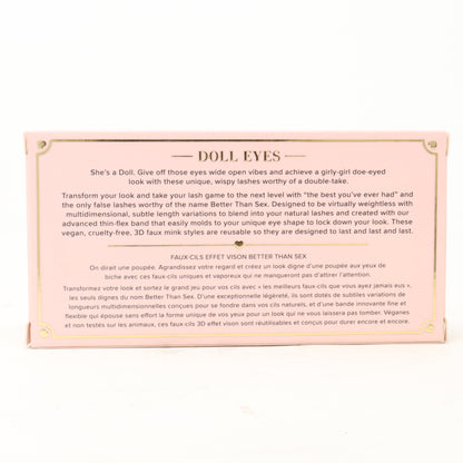 Too Faced Doll Eyes Better Than SXX Faux Mink False Lashes  / New With Box