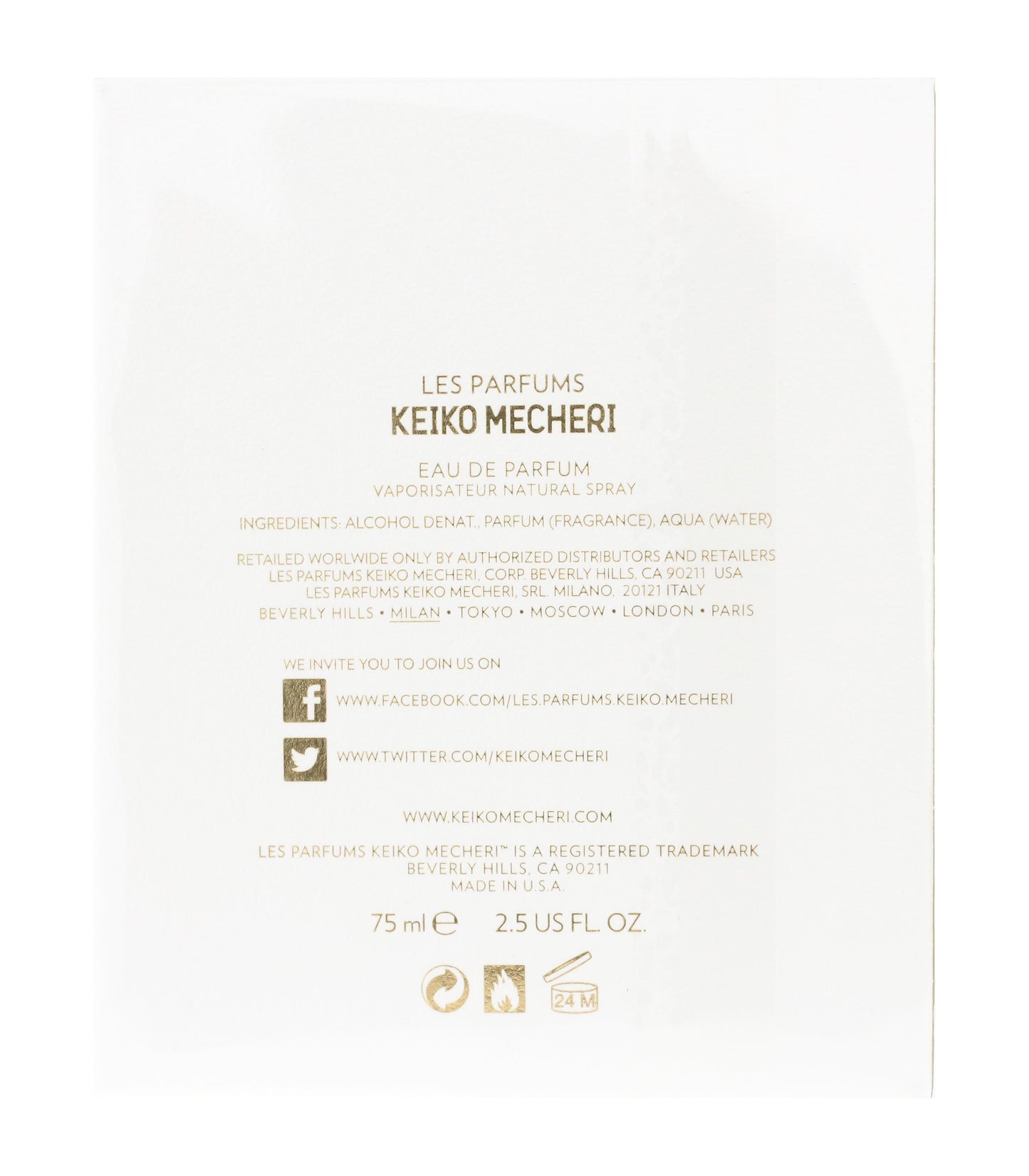 Keiko Mecheri 'Passiflora' Eau De Parfum 2.5oz/75ml New In Box