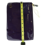 Felix Rey Purple Patent Leather Clutch Bag New