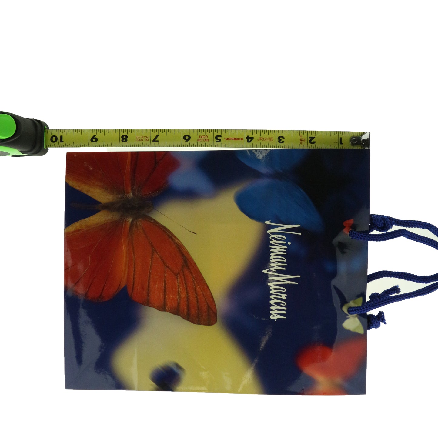 Neiman Marcus 'Blue With Butterflies' Gift Paper Bag New