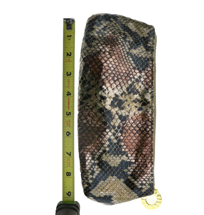 Estee Lauder Small Snake Skin Print Cosmetic Bag New
