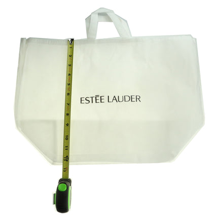 Estee Lauder White And Beige 3pcs Bag Set New