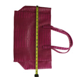 Estee Lauder Pink Crocodile Style Tote Bag New