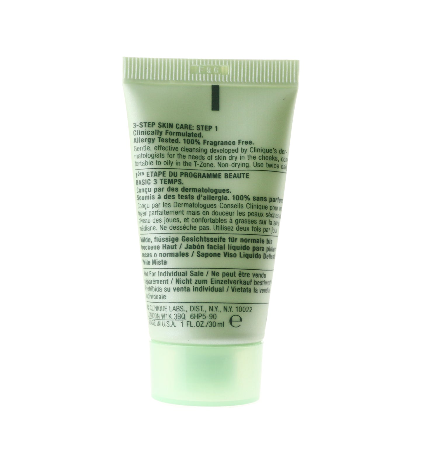 Clinique Liquid Facial Soap Mild Dry Combination 1.0Oz/30ml New Unboxed(PackOf5)