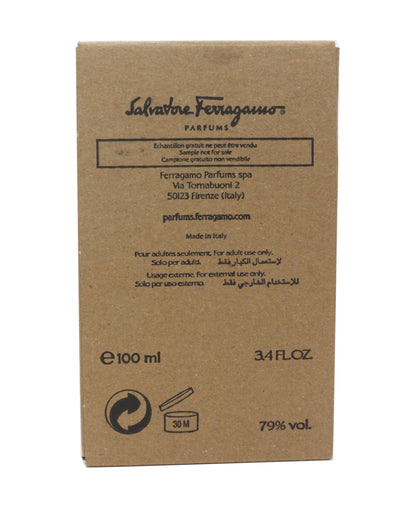 Salvatore Ferragamo Subtil Eau De Toilette Spray No Retail Box 3.4oz/100ml No Retail Box New