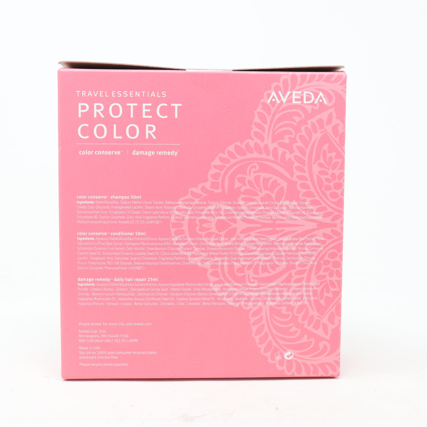 Aveda Travel Essentials Protect Color 3 Pcs Set  / New With Box
