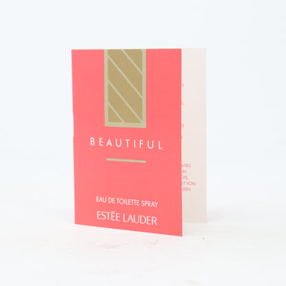 Beautiful Eau De Toilette Vial On Card 1.5 ml