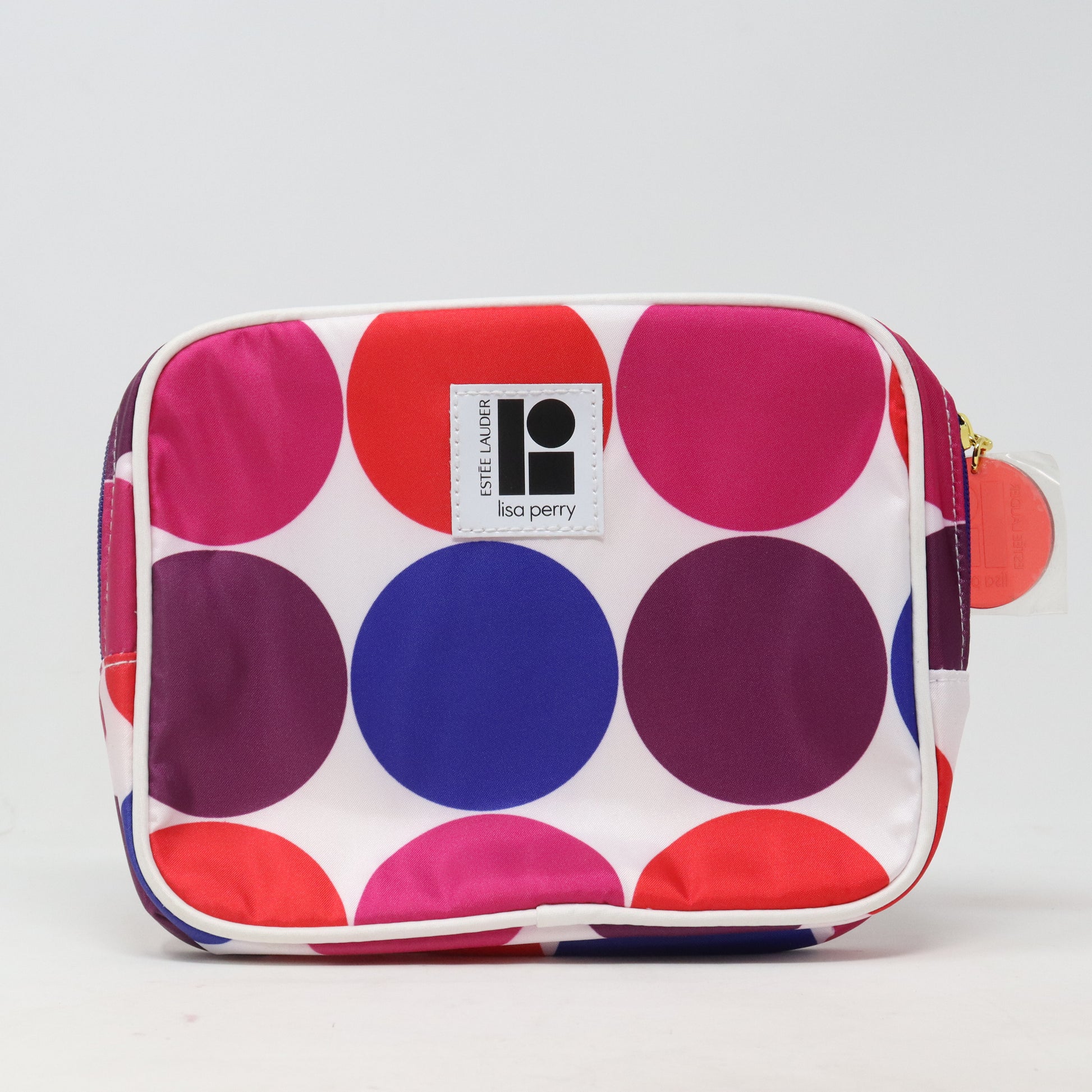 Lisa Perry Polka Dot Print Cosmetic Bag