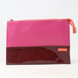 Pink Shades Solid Print Cosmetic Bag