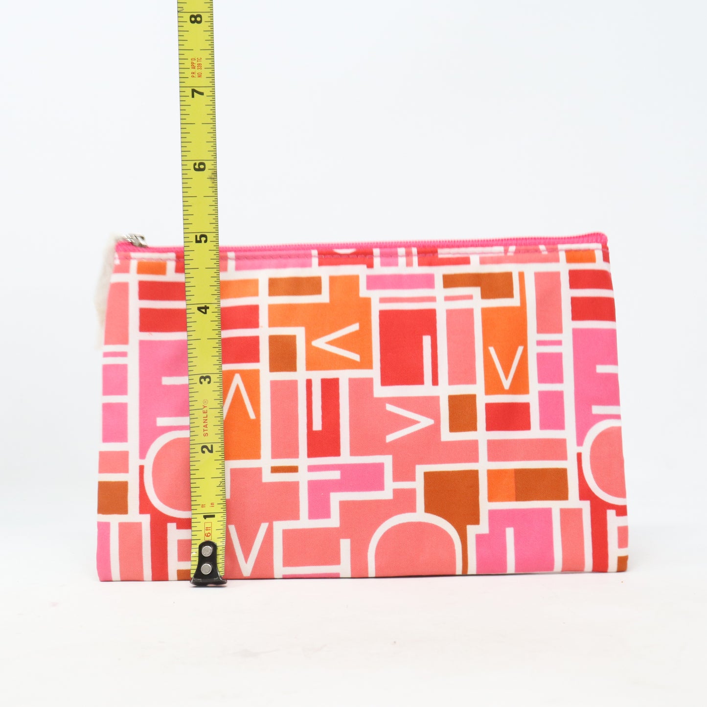 Diane Von Furstenberg Pink Print Cosmetic Bag  / New