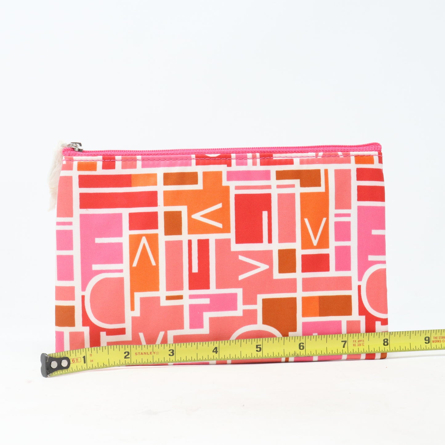 Diane Von Furstenberg Pink Print Cosmetic Bag  / New