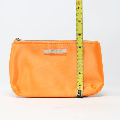 Prescriptives Orange Satin-Like Cosmetic Bag  / New
