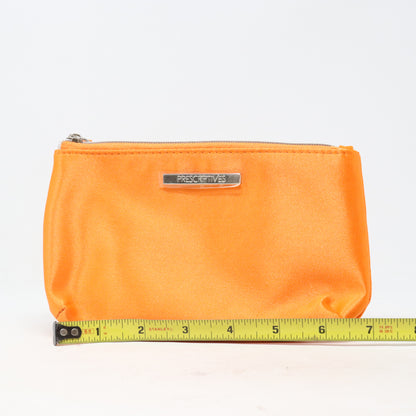 Prescriptives Orange Satin-Like Cosmetic Bag  / New