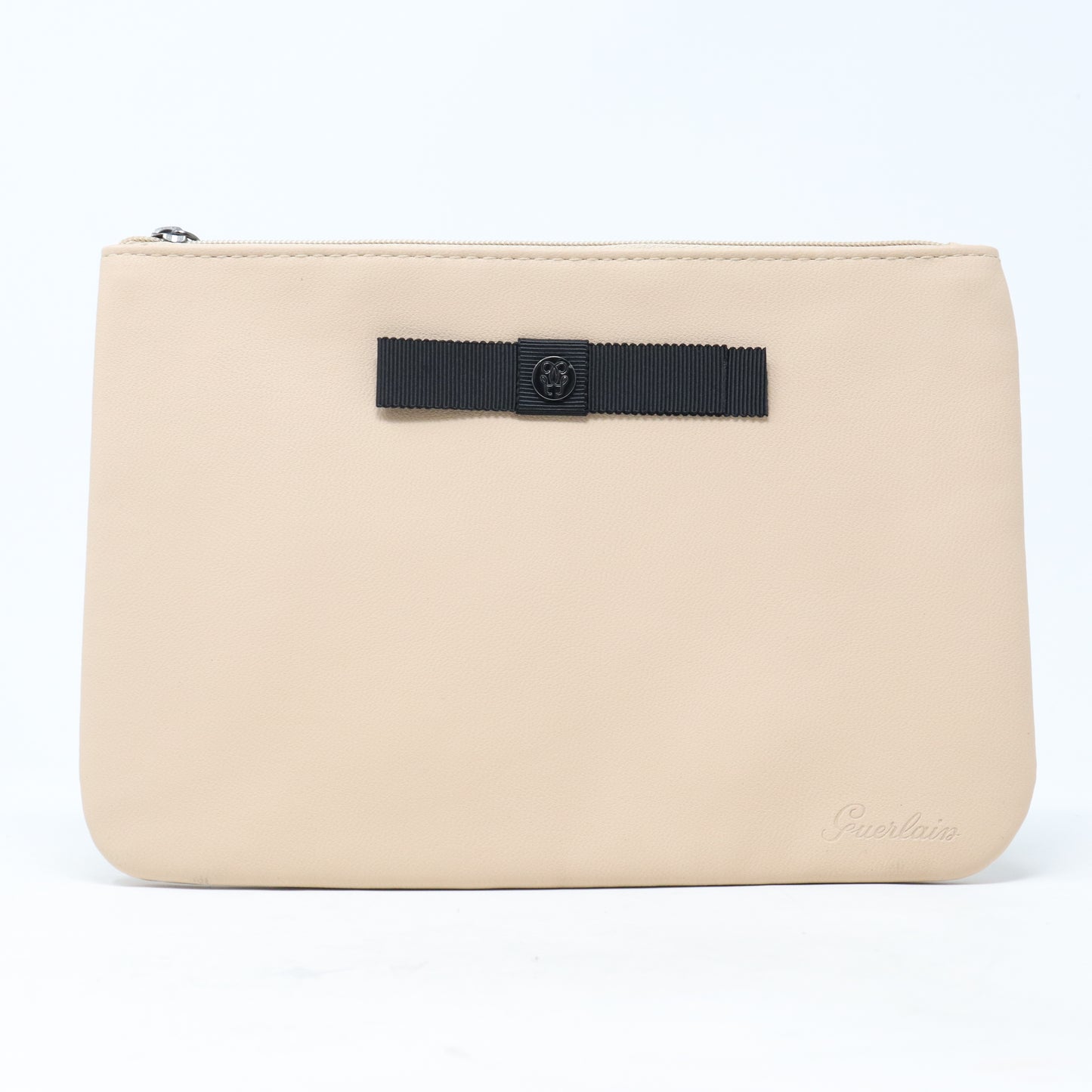Pale Pink With Black Buckle Cosmetic Bag