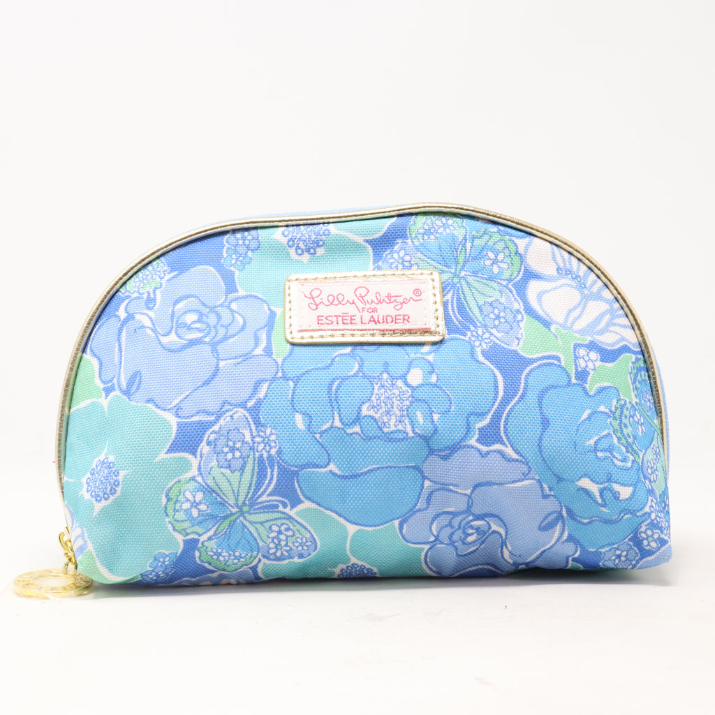 Estee Lauder Lilly Pulitzer Lauder Blue Floral Cosmetic