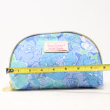 Estee Lauder Lilly Pulitzer For Estee Lauder Blue Floral Cosmetic Bag  / New