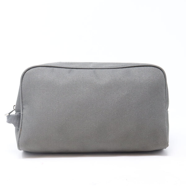 Men's Gray And Green Toiletry Bag