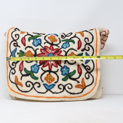 Edl Colorful Hand Embroidered Tote Bag  / New
