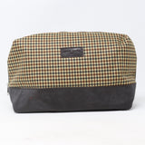 Houndstooth Print Cosmetic Bag