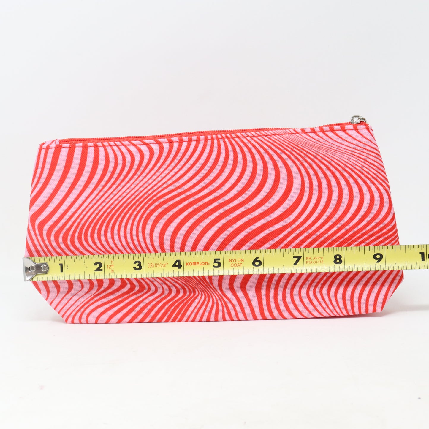Clinique Pink And Red Swirl Print Cosmetic Bag  / New