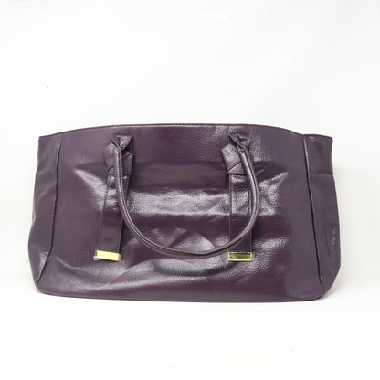 Estee Lauder Purple Faux Leather Tote Bag  / New