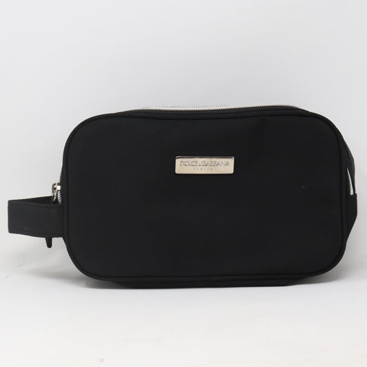 Parfums Black Cosmetic Bag With Two Compartments