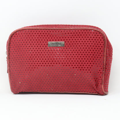 Red Printed Cosmetic Bag