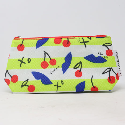 X Donald Neon Cherry Print Cosmetic Bag