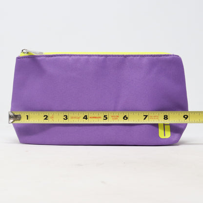 Clinique Purple/Yellow Cosmetic Bag  / New
