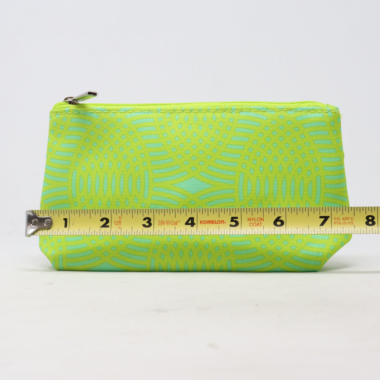 Clinique Green And Yellow Swirl Cosmetic Bag  / New