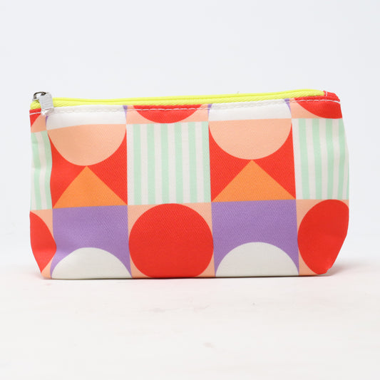 Colorful Abstract Patterned Cosmetic Bag