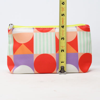 Clinique Colorful Abstract Patterned Cosmetic Bag  / New