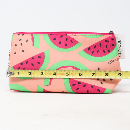 Clinique X Donald Watermelon Print Cosmetic Bag  / New