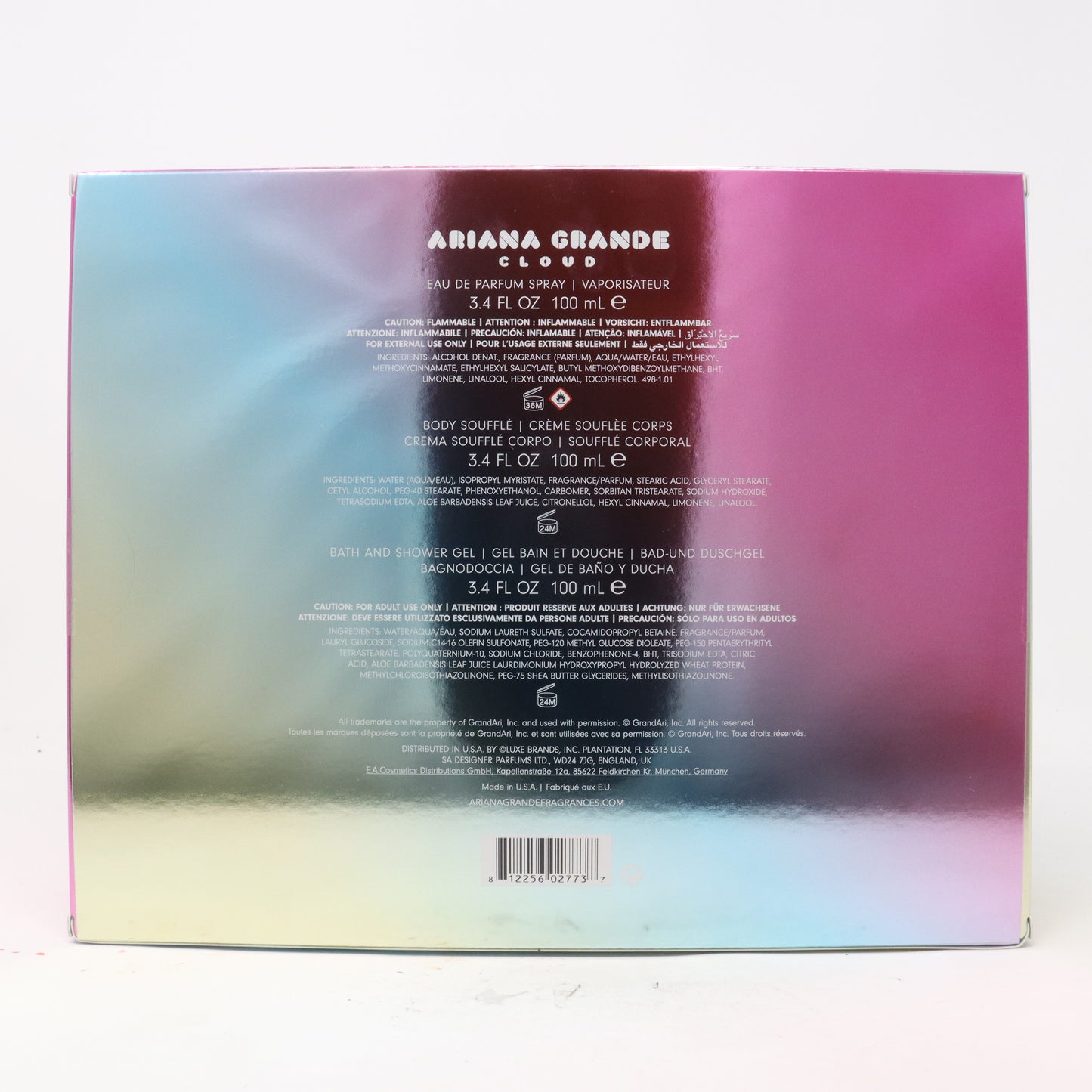 Ariana Grande Cloud 3 Pcs Gift Set  / New With Box