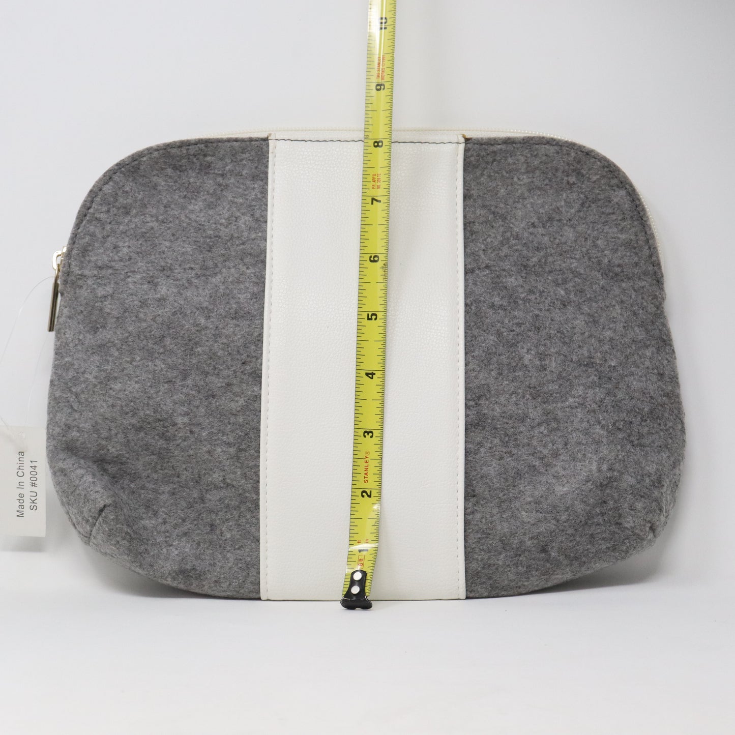 Edl Grey And White Cosmetic / Toiletry Bag  / New