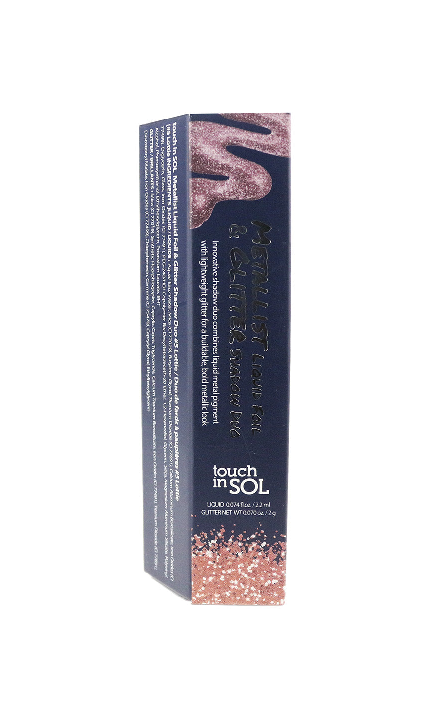 Touch In Sol Metallist Liquid Foil & Glitter Shadow Duo '#5 Lottie' New In Box